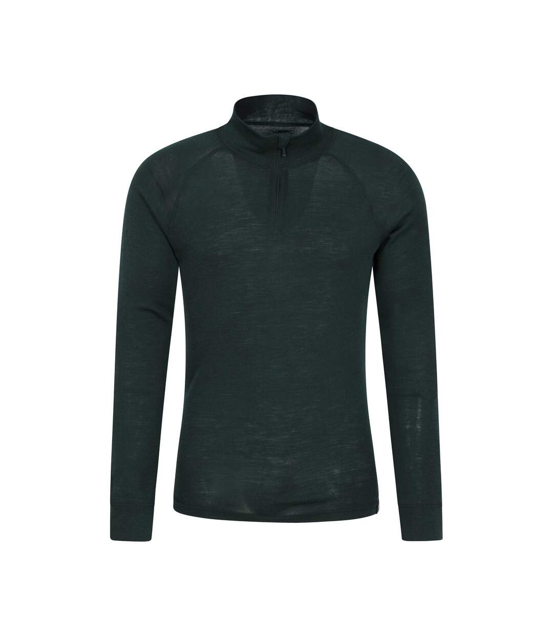 Haut Thermique Merino Homme Vert Foncé Mountain Warehouse-1