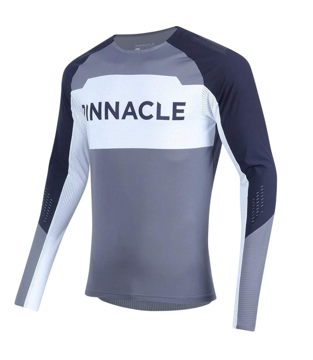 Mens Mtb Long-sleeved Cycling Jersey Multicoloured Pinnacle-3