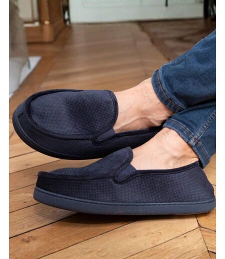Isotoner Chaussons Mocassins homme velour ultra doux