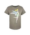Tinkerbell Womens/Ladies Sketch T-Shirt (Light Khaki)