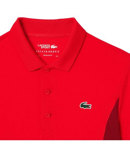 Polo Novak Djokovic Fan Homme Rouge Lacoste