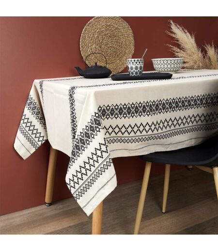 Nappe Imprimée Ethnique 140x250cm Beige