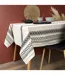Nappe Imprimée Ethnique 140x250cm Beige-2