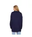 Womens/ladies Fashion Zip Drop Shoulder Jumper Navy Brave Soul-3