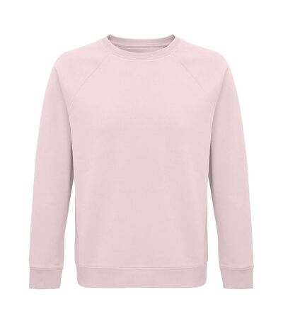 SOLS Unisex Adult Space Organic Raglan Sweatshirt (Pale Pink)