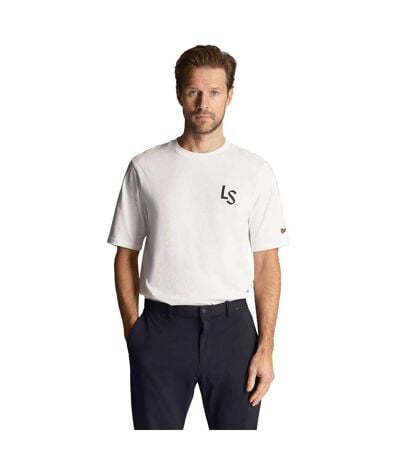 T-shirt Style Logo Ls Homme Blanc Lyle & Scott