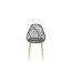 Lot de 4 Chaises de Jardin Alameda 83cm Gris