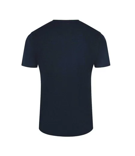 T-shirt Motif/style Logo Superposé Homme Bleu Marine Cavalli Class
