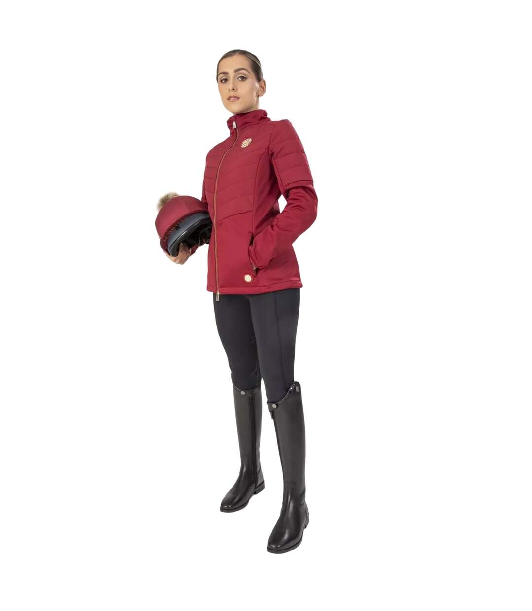 Womens/ladies team insulated jacket red Aubrion-2