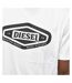 T-shirt Motif/style Logo Basic Homme Blanc Diesel-4
