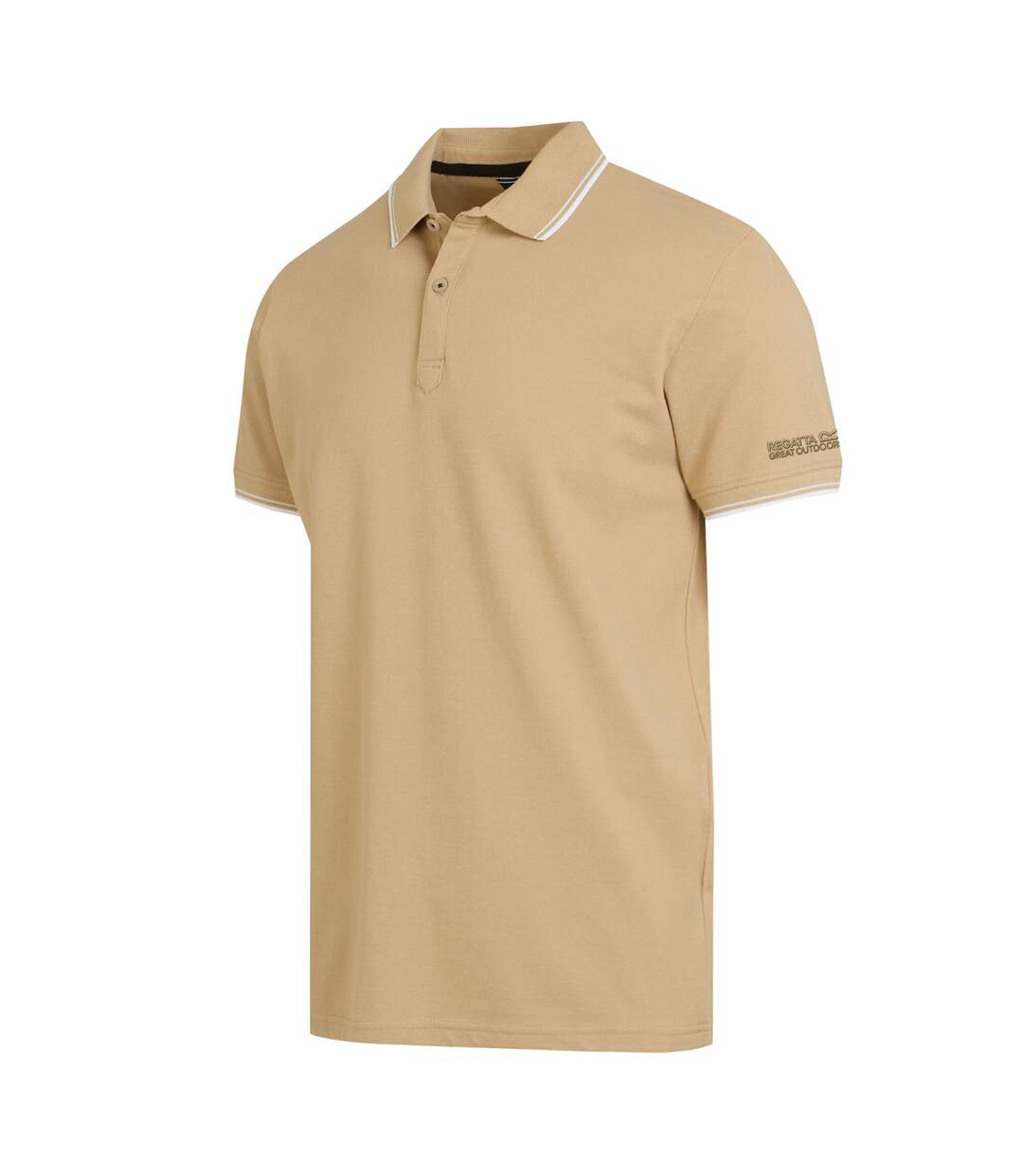 Mens Tadeo Polo Shirt Oat White Regatta-4