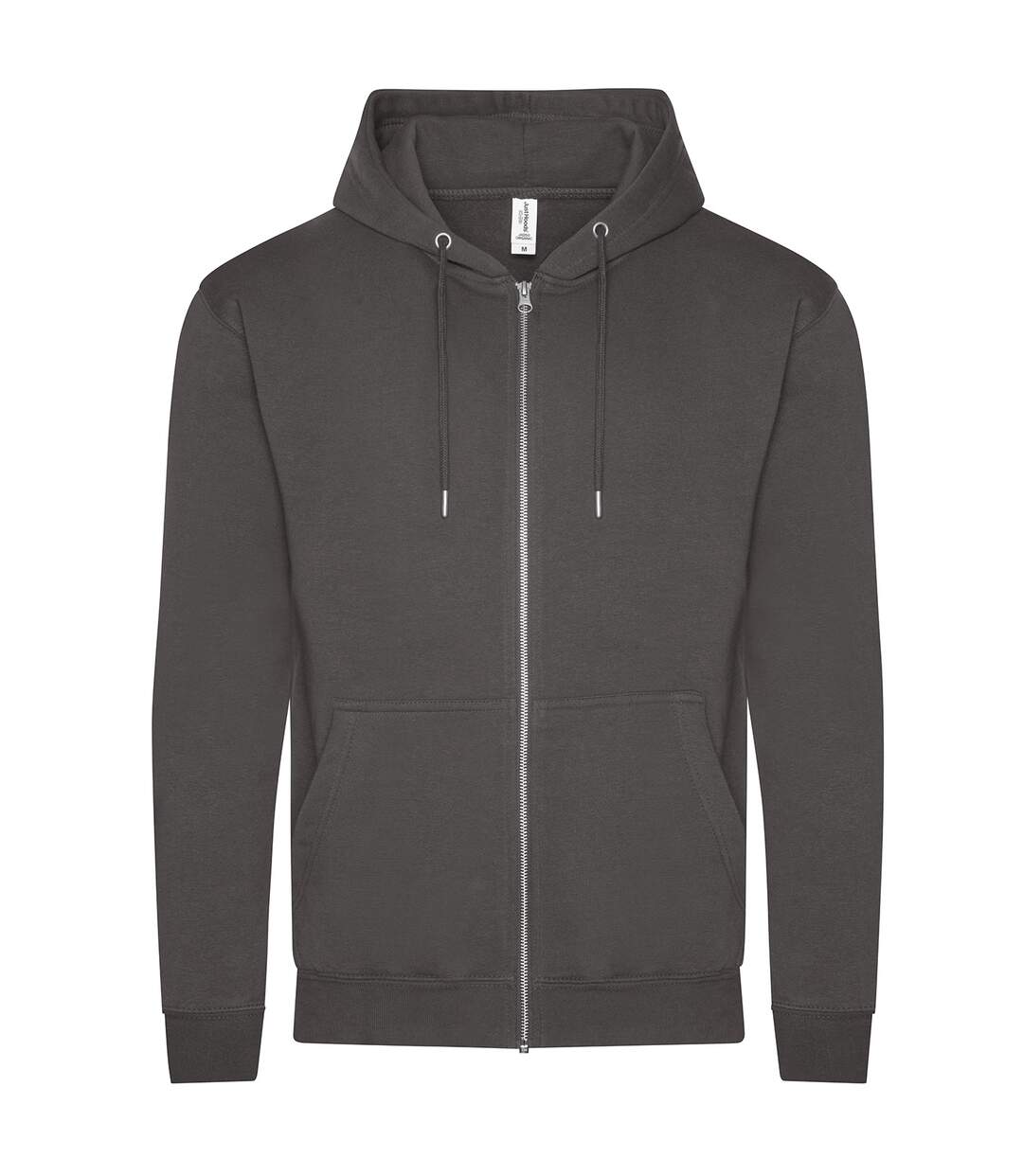 Unisex Adult Organic Hoodie Charcoal Awdis-1