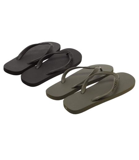 Tongs Basic Homme Noir Gris Foncé Jack And Jones