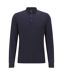 Mens Bono Long-sleeved Polo Shirt Dark Blue Boss-2