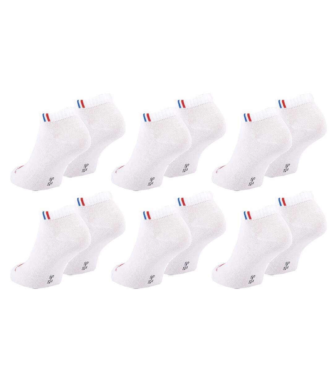 Chaussettes SNEAKER LE COQ SPORTIF Pack de 6 9392 BLANC-3
