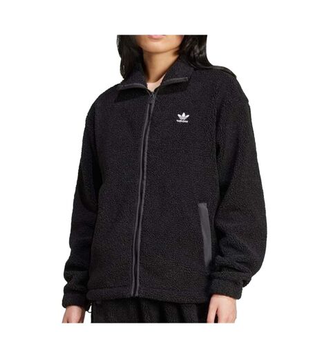 Veste noire femme adidas teddy fl