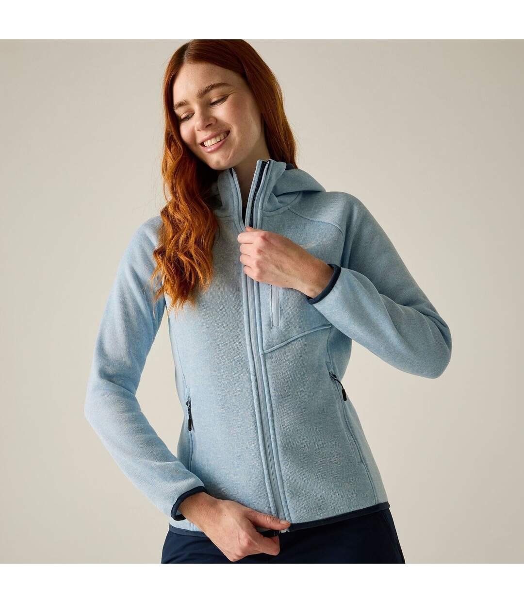 Veste Polaire Unie À Capuche Newhill Femme Bleu Ciel Regatta-1