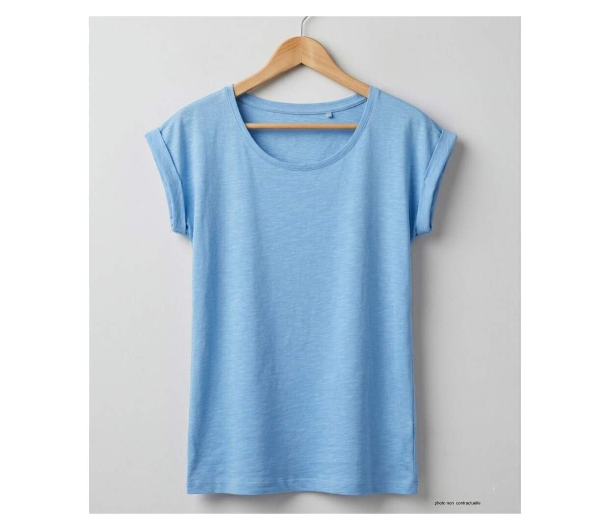 Tee-shirt MAYFLOWER DELHI3 sans manches : fraîcheur azur en coton flammé-2