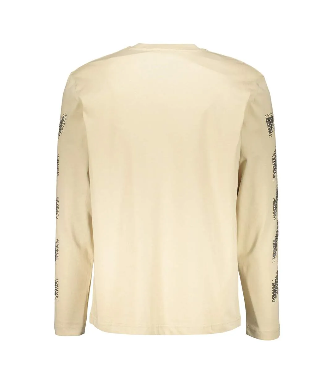 Mens Crew Neck Regular T-shirt Brown Black Off White-2