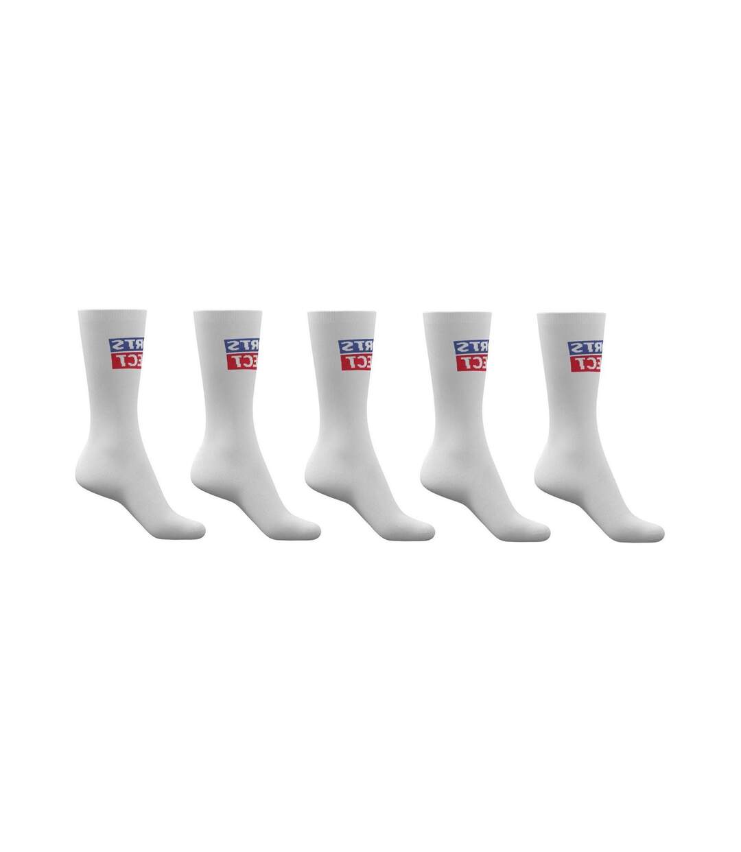 Unisex Adult Crew Socks White Sport Direct-1