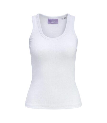 Womens/ladies Frida Ribbed Tank Top Bright White JJXX