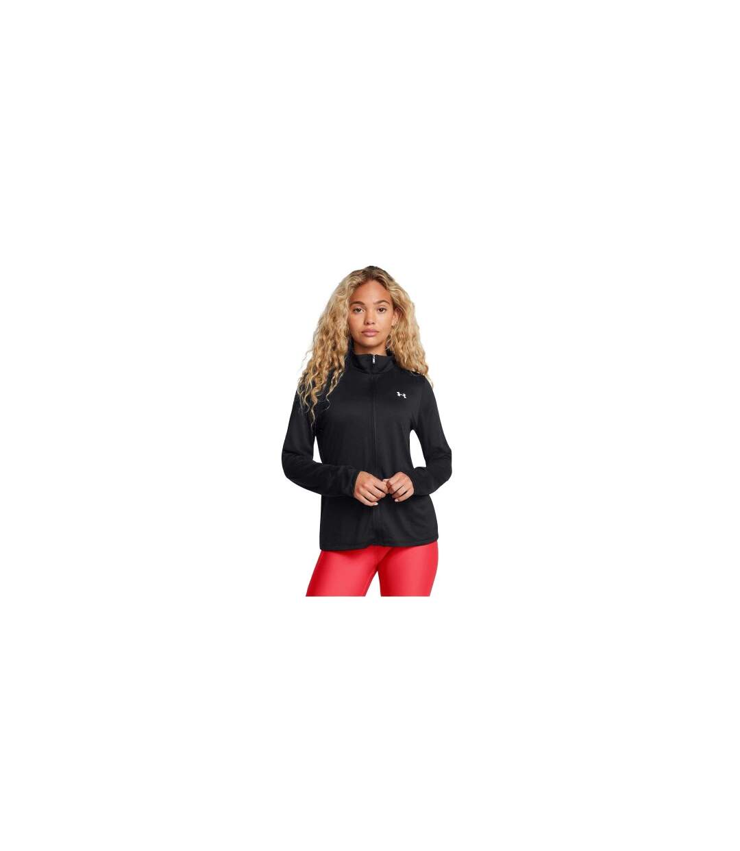 Womens/ladies Tech Lightweight Tracksuit Top Black Under Armour-1