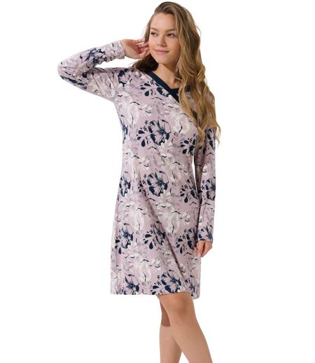 Chemise de nuit manches longues Ocean Lisca