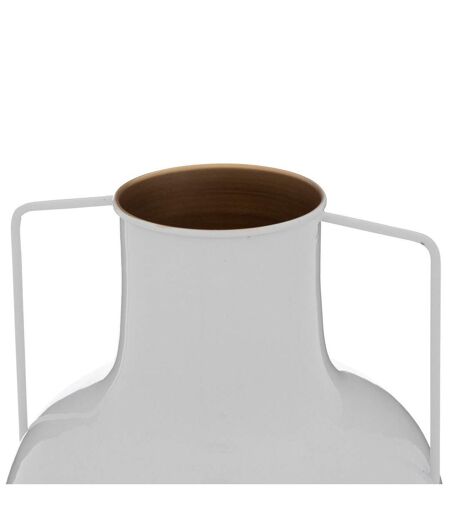 Vase en Métal Le Collectionneur 30cm Blanc