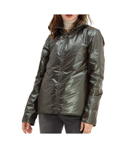 Veste imperméable kaki femme laura jo mi-saison court