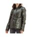 Veste imperméable kaki femme laura jo mi-saison court-1