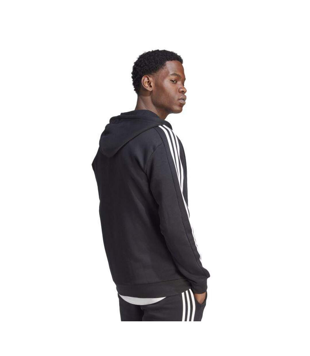Veste À Capuche Homme Noir Adidas-3