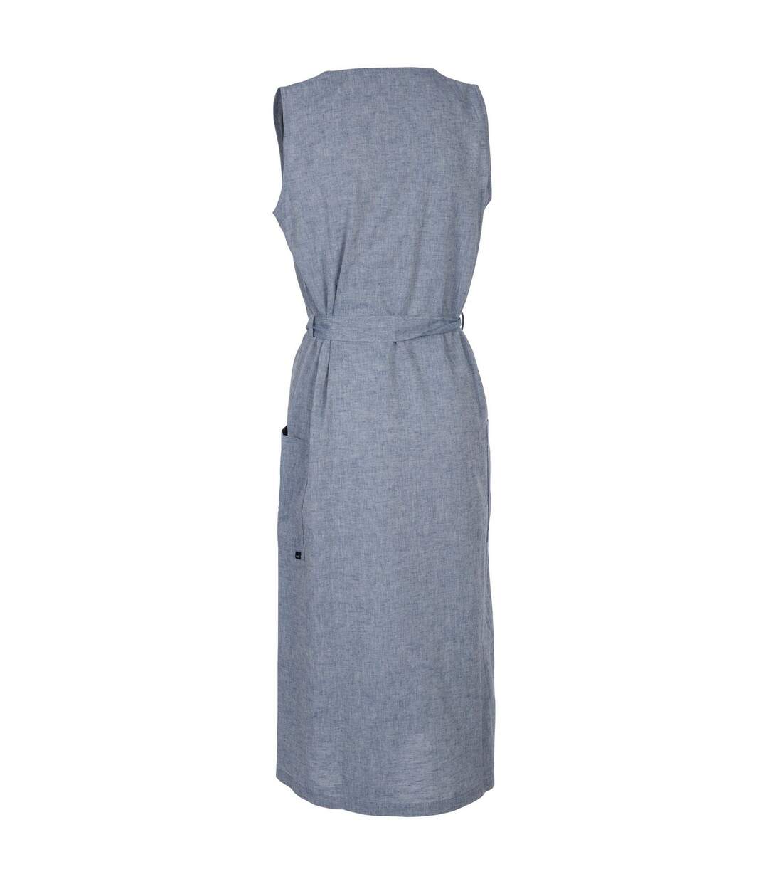Womens/ladies Carol Chambray Dress Navy Trespass-2
