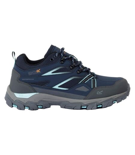 Womens/ladies Holcombe Iii Low Walking Shoes Navy Aruba Blue Regatta