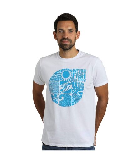 T-shirt summer sector homme blanc Weird Fish