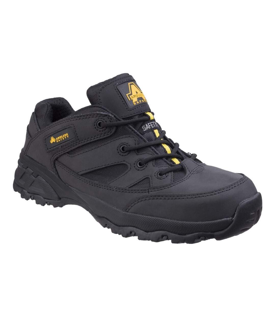 Safety unisex fs68c fully composite metal free safety trainers black Amblers-1