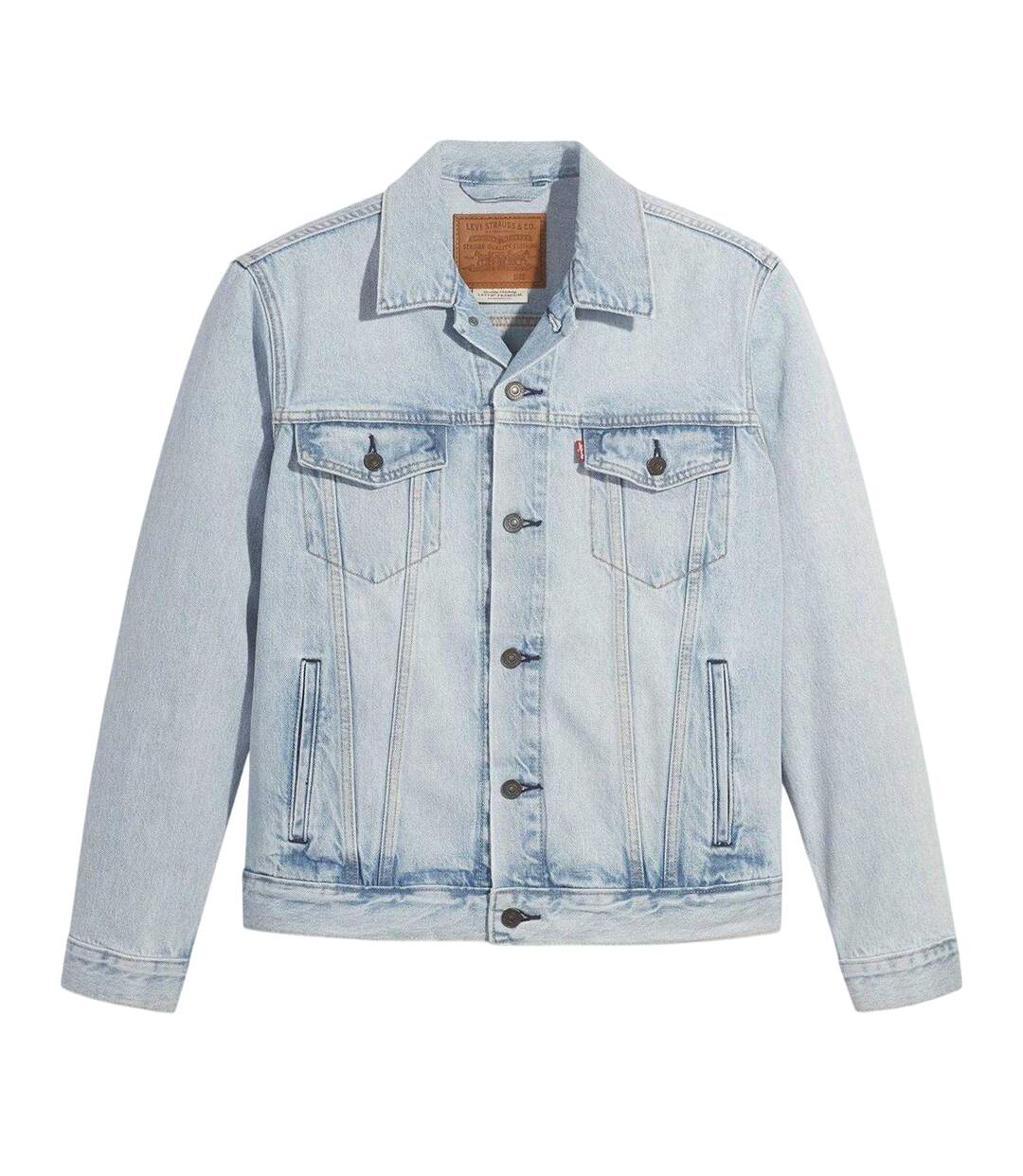 Veste Camionneur Homme Bleu Clair Délavé Levis-2