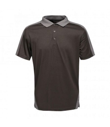 Polo Contrast Homme Noir Gris Regatta