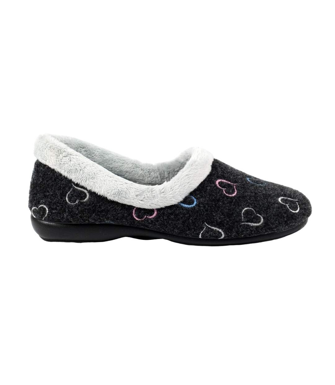 Chaussons sandino femme noir Lunar-3