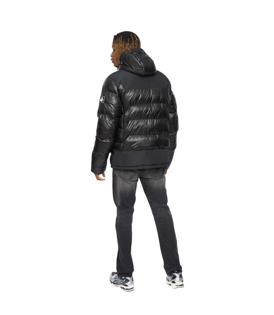 Mens Ascend Polyester Puffer Jacket Black Kings Will Dream-3