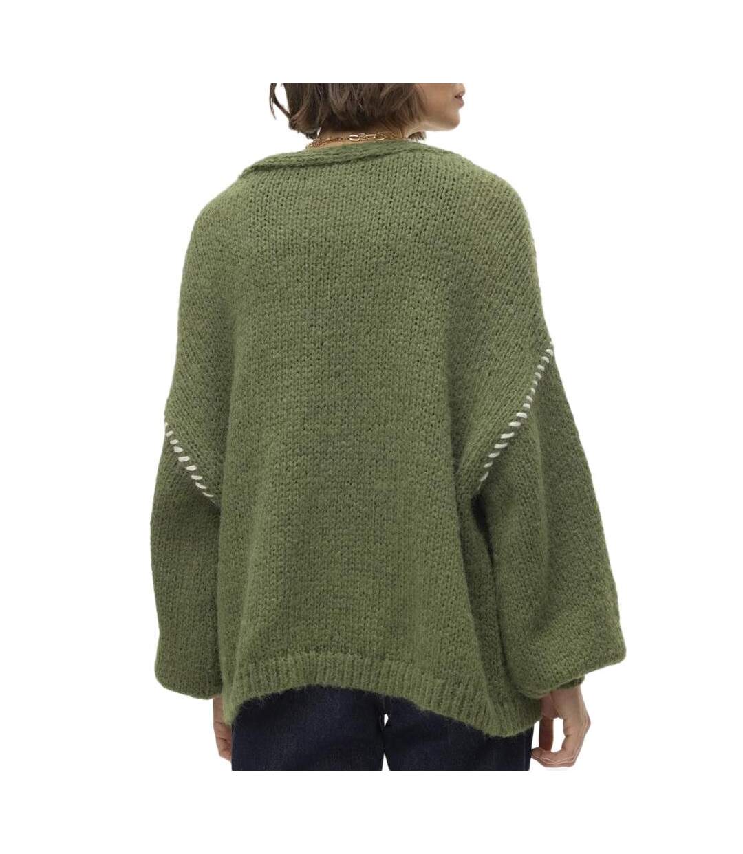 Gilet vert femme vero moda feng-2