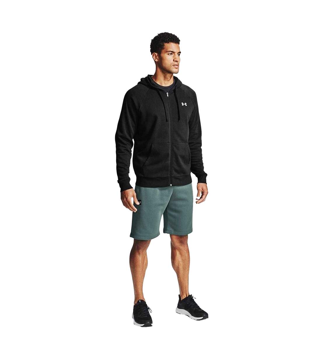 Veste À Capuche Rival Homme Noir Under Armour-4
