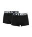 x2 Boxers Noir Homme Superdry M3110345A - S