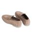 Mens Suede Flat Loafers Taupe Calvin Klein-2