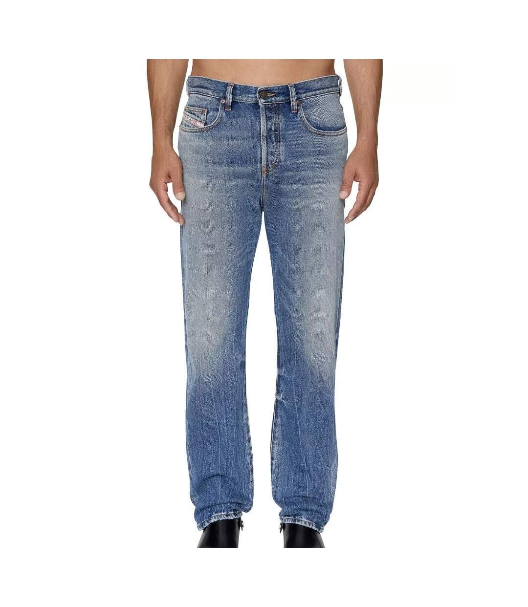 Jean Regular Bleu Délavé Homme Diesel 2020 Viker - W28-L30-1