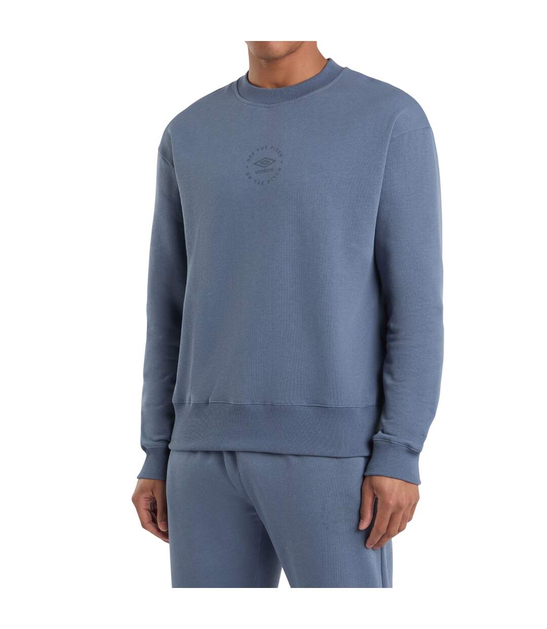 Mens relaxed fit sweatshirt china blue Umbro-3