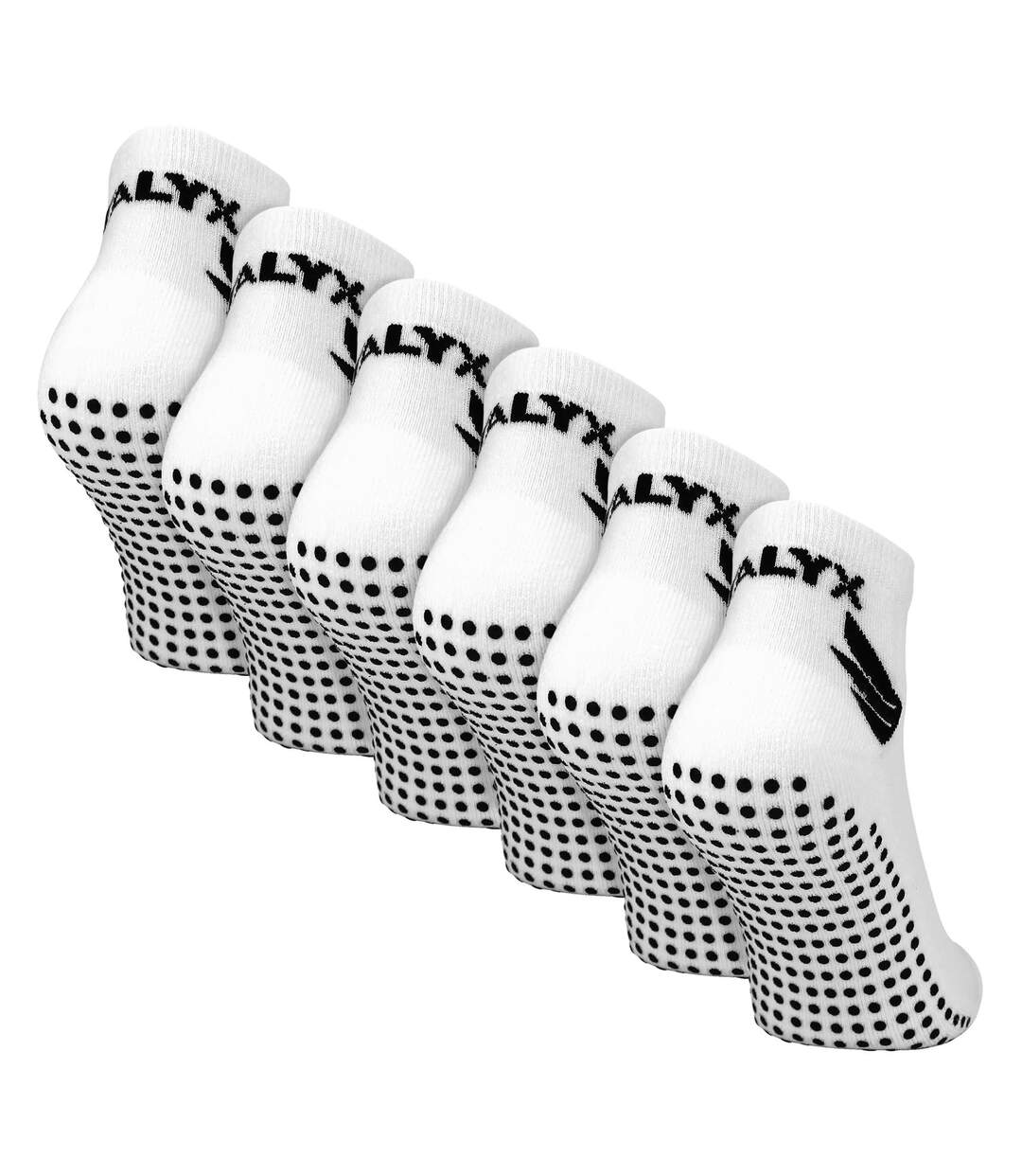 TALYX - Lot de 6 Chaussettes Courtes Homme Bambou Antidérapantes-1
