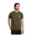 Mens mountain grid t-shirt green Mountain Warehouse-3