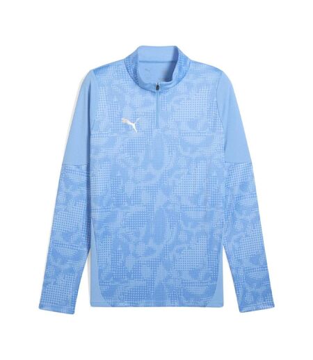 Sweat d'entraînement bleu homme puma teamcup training 1/4