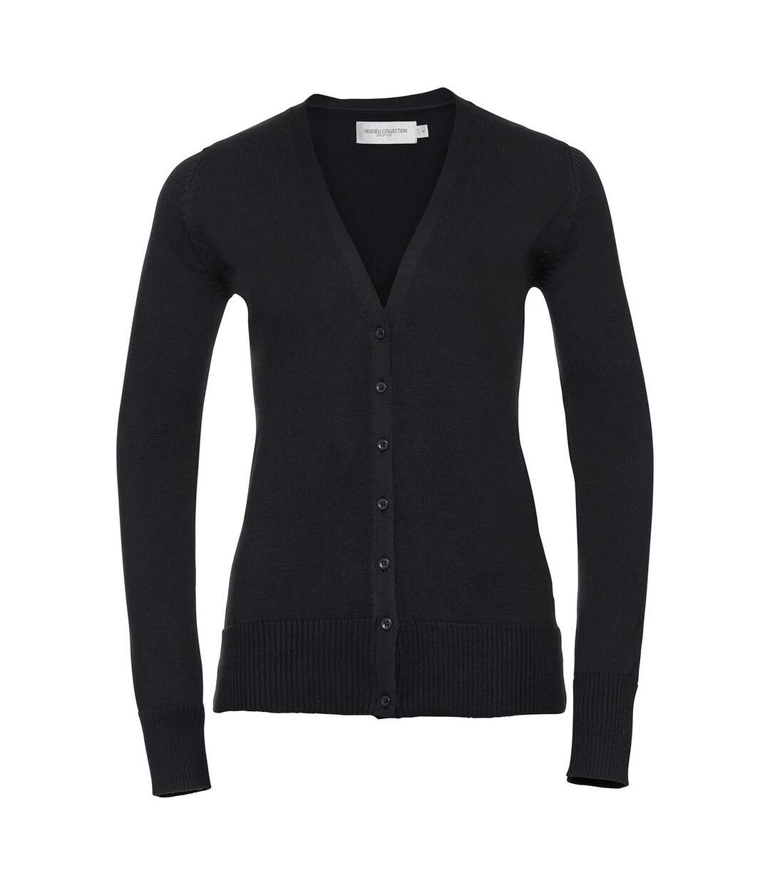 Cardigan femme noir Russell Collection-1