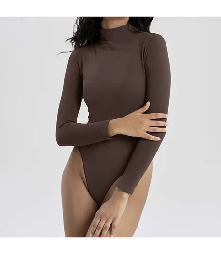 Ruey - Body col roulé femme Essentials sculptant recyclé stretch